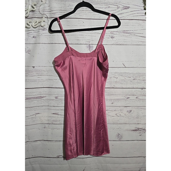 Apt. 9 Intimates Pink Satin Sleepwear Lingerie Nightie Nightgown Womans Sz Small - Picture 2 of 5